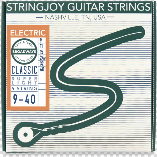 Stringjoy Broadway Super Light Gauge Packaging   10 Gauge Electric Strings  HD Png DownloadTransparent PNG