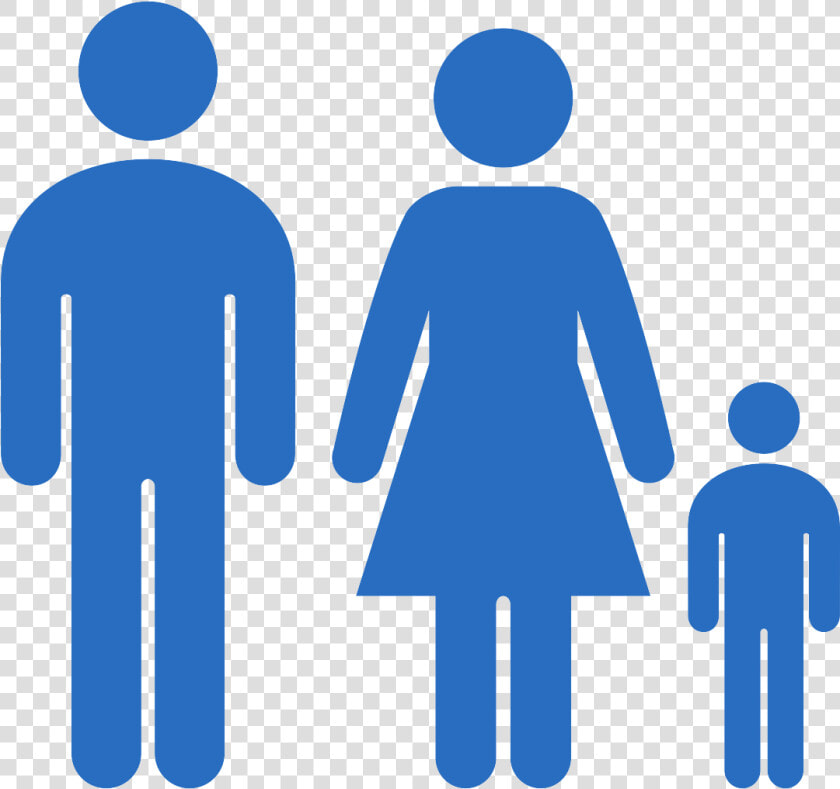 Family With A Household Icon With Color Clipart   Png   Male Female Population Icon  Transparent PngTransparent PNG