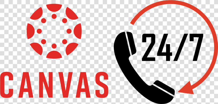 Canvas Logo And 24 7 With Phone   Fresno State Canvas  HD Png DownloadTransparent PNG