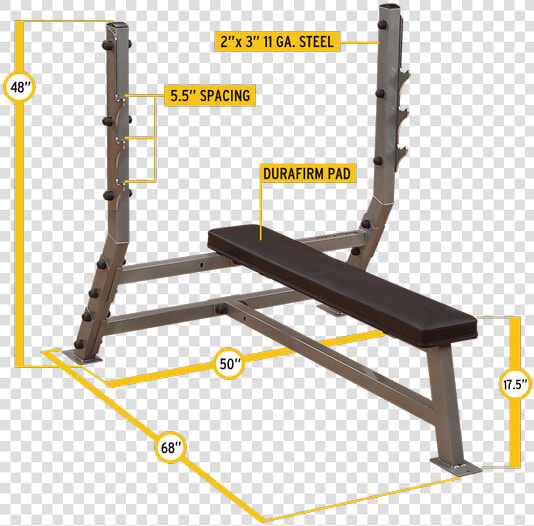 Flat Olympic Bench   Body Solid Bench Press  HD Png DownloadTransparent PNG