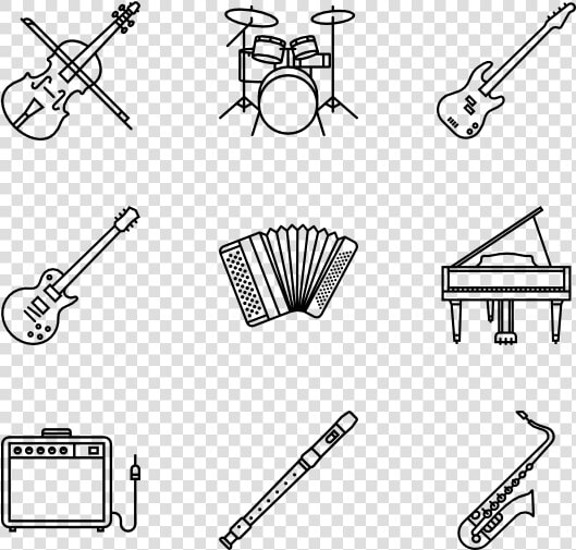 Orchestra Drawing Small   Music Instrument Icon Png  Transparent PngTransparent PNG