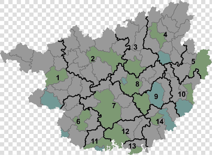 Jinxiu Is Located In Guangxi   Guangxi Map  HD Png DownloadTransparent PNG