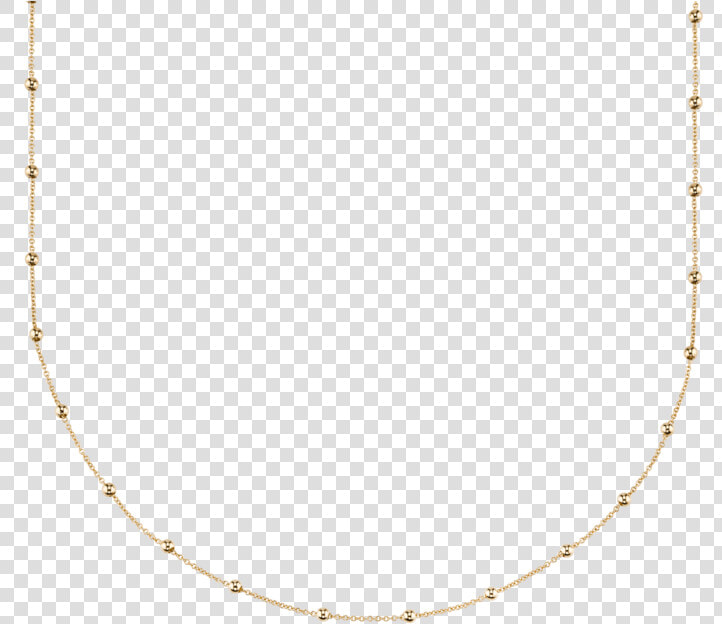 Gold Mini Sphere Chain Necklace   Necklace  HD Png DownloadTransparent PNG