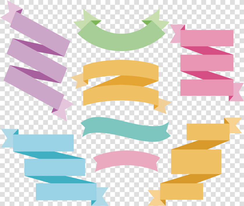 Paper Ribbon Adobe Color   Iölustrator Ribbon  HD Png DownloadTransparent PNG