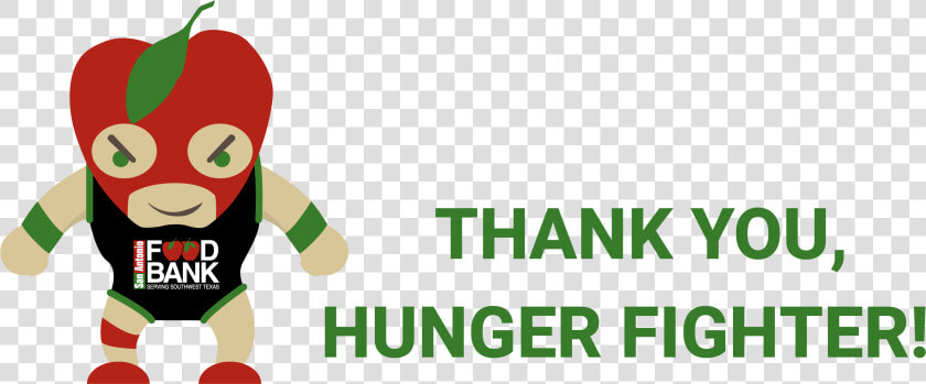 San Antonio Food Bank Hunger Fighter Clipart   Png   Thank You For Your Food Bank Donation  Transparent PngTransparent PNG