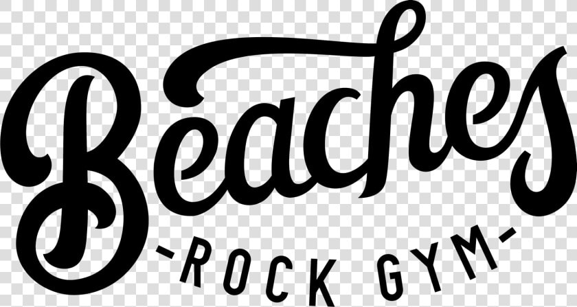 Beaches Rock Gym Logo 2 Black  HD Png DownloadTransparent PNG