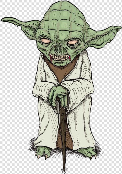 Transparent Yoda Clipart   Zombie Yoda  HD Png DownloadTransparent PNG