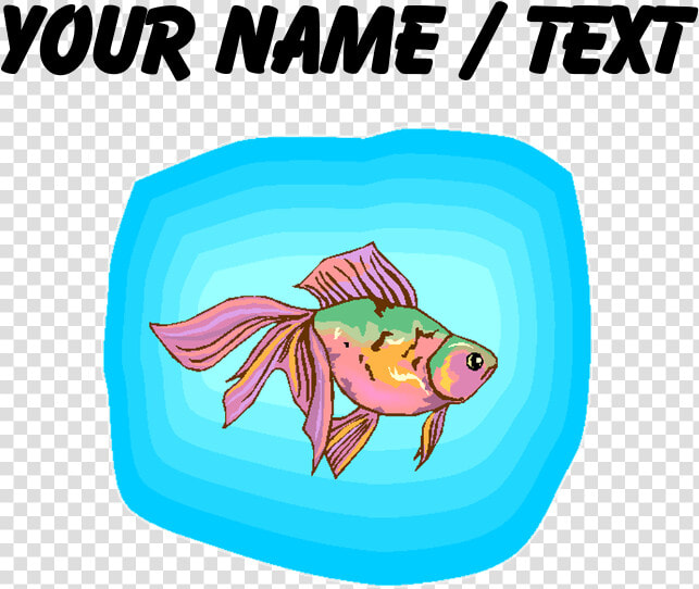 Custom Rainbow Betta Fish Classic Thong   Peanut Sticker  HD Png DownloadTransparent PNG