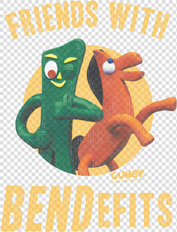 Gumby Bendefits Men S Tank   Cartoon  HD Png DownloadTransparent PNG