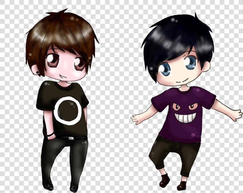 Clip Art Freeuse Stock Adorable Dan And Phil Phandom   Cute Phanart Dan And Phil Art  HD Png DownloadTransparent PNG