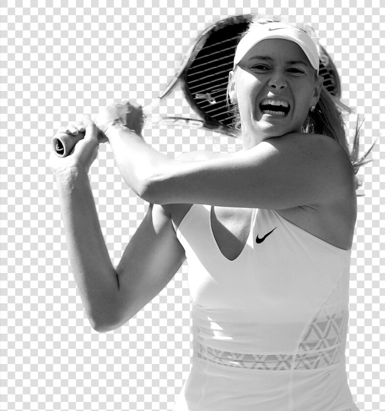 Russia flag V03   Maria Sharapova Black And White  HD Png DownloadTransparent PNG