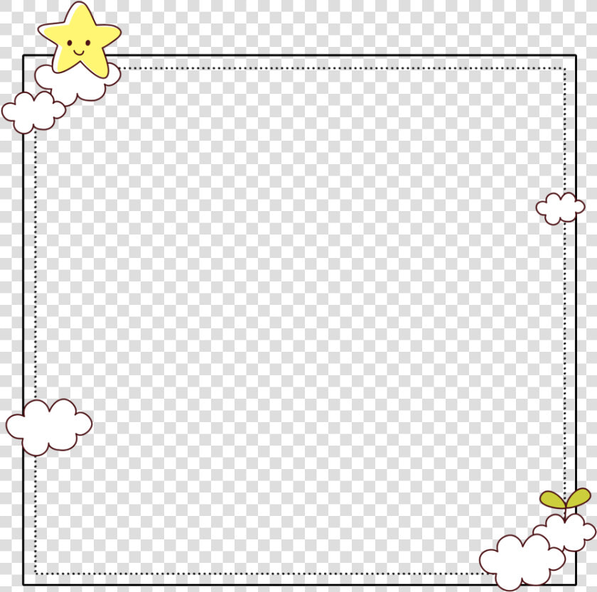  soft  baby  messy  cloud  clouds  star  stars  overlay   Cute Border Transparent  HD Png DownloadTransparent PNG