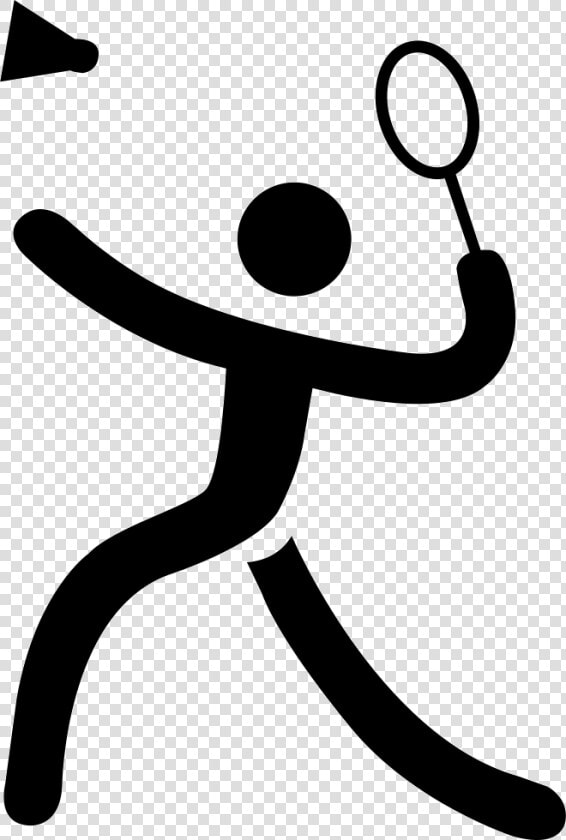 Transparent Badminton Black And White Clipart   Sport Cartoon Black And White  HD Png DownloadTransparent PNG