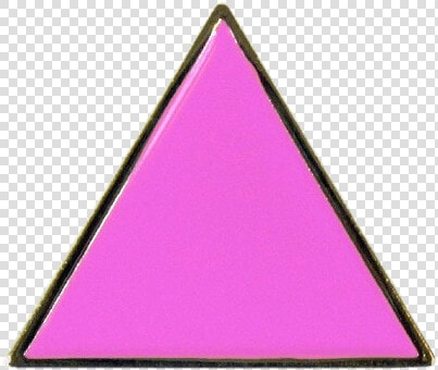 Pink Triangle Lapel Pin   Pink Triangle Pin Badge  HD Png DownloadTransparent PNG