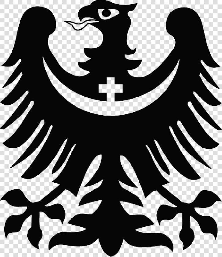 Cross  Silhouette  Eagle  Crescent    Black Eagle Coat Of Arms  HD Png DownloadTransparent PNG