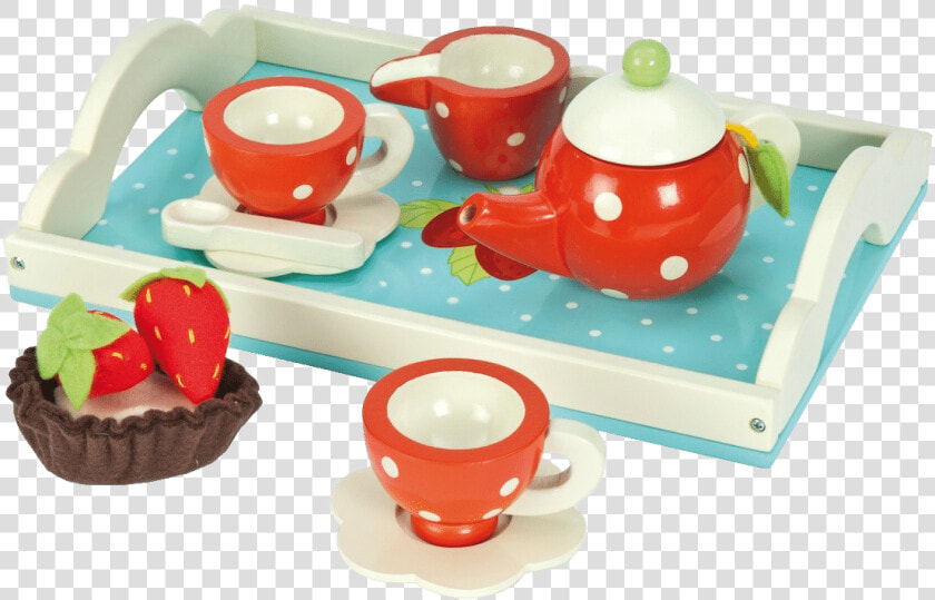 Le Toy Van Honeybake Tea Set   Wooden Toy Tea Set Uk  HD Png DownloadTransparent PNG