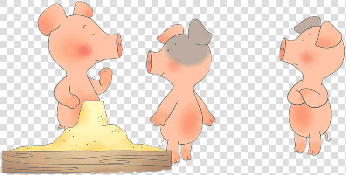 Wibbly Pig And Two Friends Near The Sandpit   Cartoon  HD Png DownloadTransparent PNG