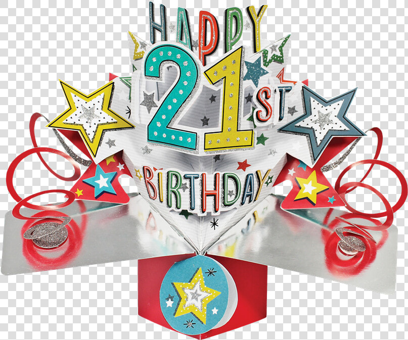 Happy 21st Birthday Pop up Greeting Card   21st Birthday Card Pop Up  HD Png DownloadTransparent PNG