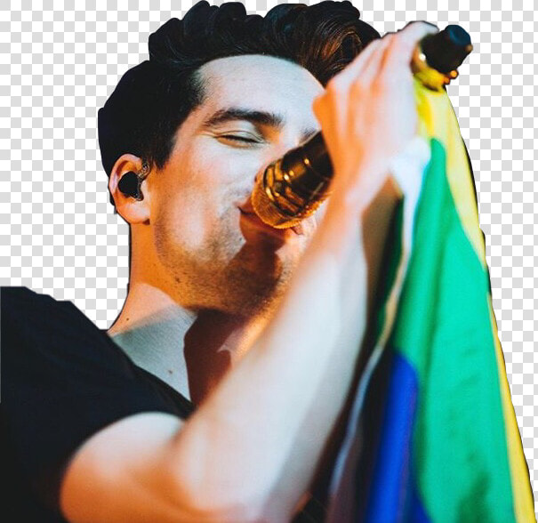 Lgbt Lgbtpride Brendon Brendonurie Girlsgirlsboys Panic   Brendon Urie Pride Flag Png  Transparent PngTransparent PNG