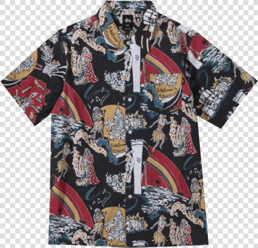 Stussy Hawaiian Shirt  HD Png DownloadTransparent PNG