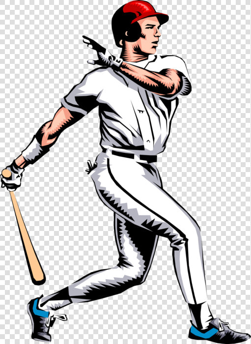 Vector Illustration Of American Pastime Sport Of Baseball   Baseball Batter Clipart  HD Png DownloadTransparent PNG