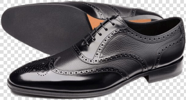 Classic English Black Brogues   Slip on Shoe  HD Png DownloadTransparent PNG