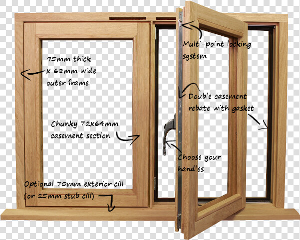 Wood Double Casement Windows  HD Png DownloadTransparent PNG