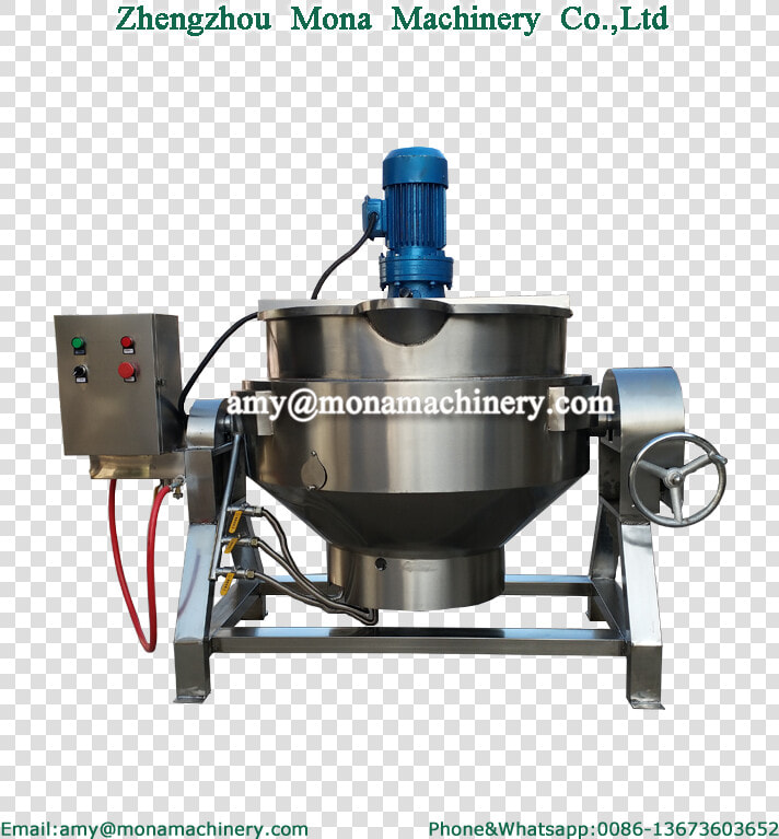 Cooking Pot With Mixer industrial Electric Cooking   Machine  HD Png DownloadTransparent PNG