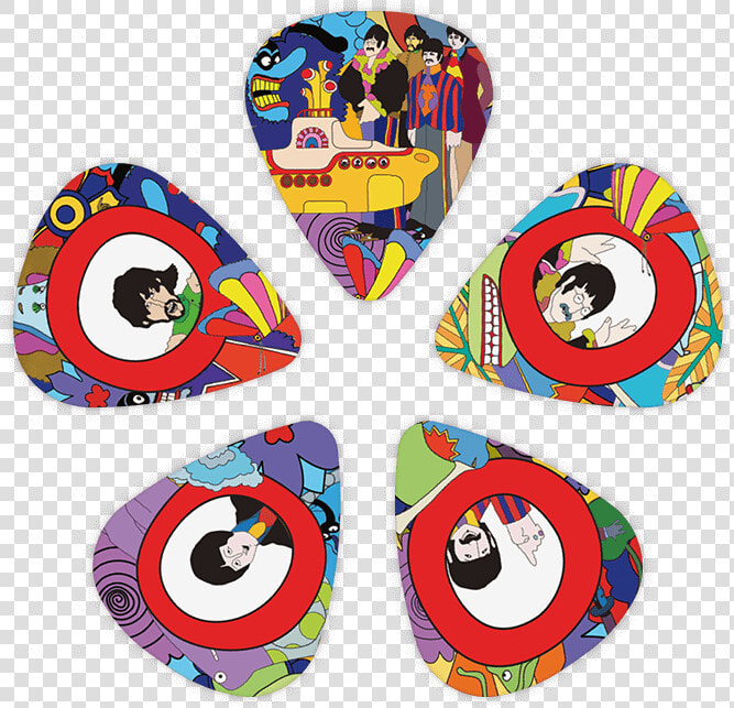 Beatles Yellow Submarine Guitar Picks  HD Png DownloadTransparent PNG