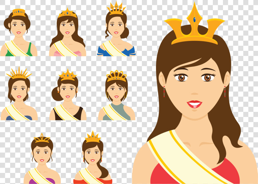 Pageant Queen Vector   Vector Image Of Queen  HD Png DownloadTransparent PNG