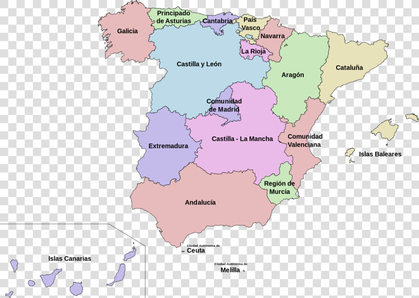 Comunidades Autonomas De España  HD Png DownloadTransparent PNG