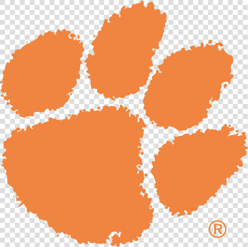 Clemson Tigers Logo Png    Transparent Clemson Tiger Paw  Png DownloadTransparent PNG