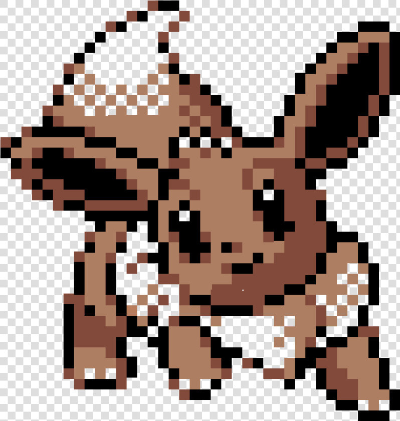 Pokémon Gold And Silver Eevee Sprite Pixel Art   Eevee Gen 2 Sprite  HD Png DownloadTransparent PNG