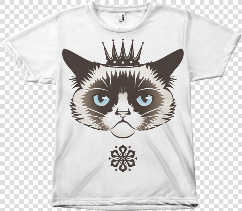 Grumpy Cat Print Tee   Grumpy Cat Vector  HD Png DownloadTransparent PNG