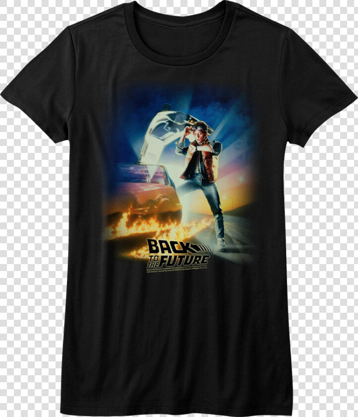 Ladies Michael J Fox Back To The Future Shirt   Back To The Future 2019  HD Png DownloadTransparent PNG