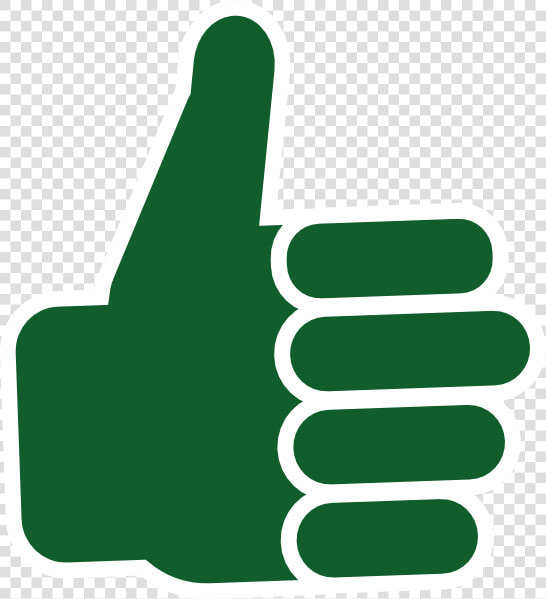 Green Thumbup Clipart   Transparent Background Thumbs Up Png  Png DownloadTransparent PNG