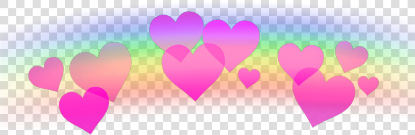 Hearts Heart Rainbow Coeurs Corazones Ftestickers Stick   Black Heart Crown Png  Transparent PngTransparent PNG