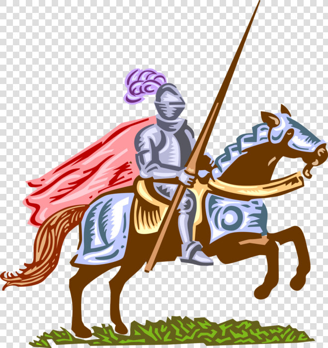 Vector Illustration Of Medieval Knight In Armor On   Clipart Knight In Shining Armor  HD Png DownloadTransparent PNG