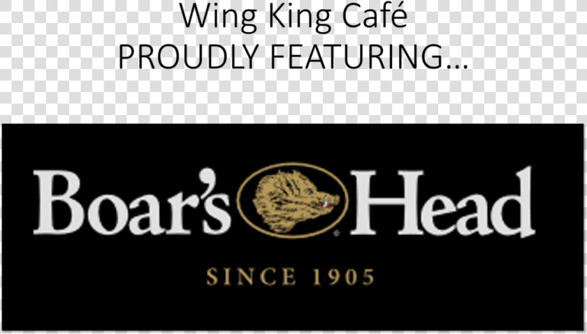 Banner Wing King Cafe Boars Head   Boars Head  HD Png DownloadTransparent PNG