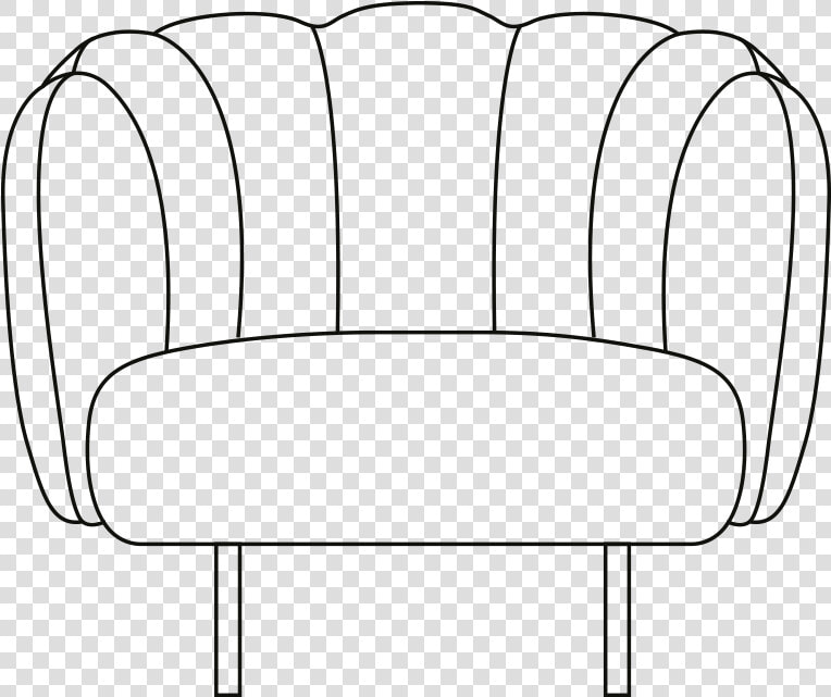 Cape Lounge Chair With Stitches Illustration   Club Chair  HD Png DownloadTransparent PNG