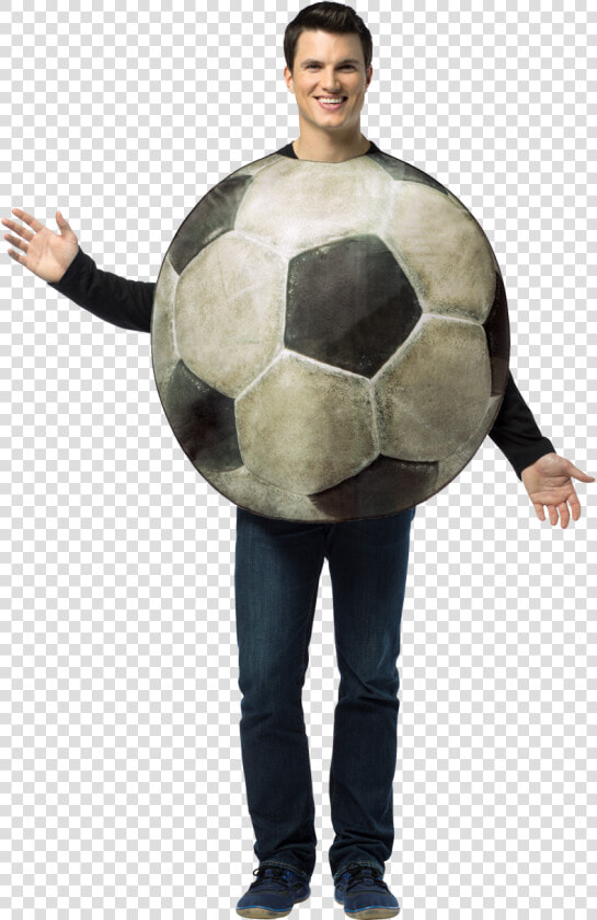 Transparent Real Football Png   Fancy Dress As Football  Png DownloadTransparent PNG