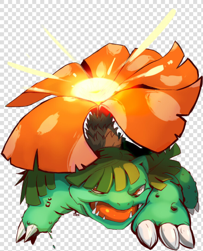 Venusaur Used Solar Beam By Zeighous   Cartoon  HD Png DownloadTransparent PNG