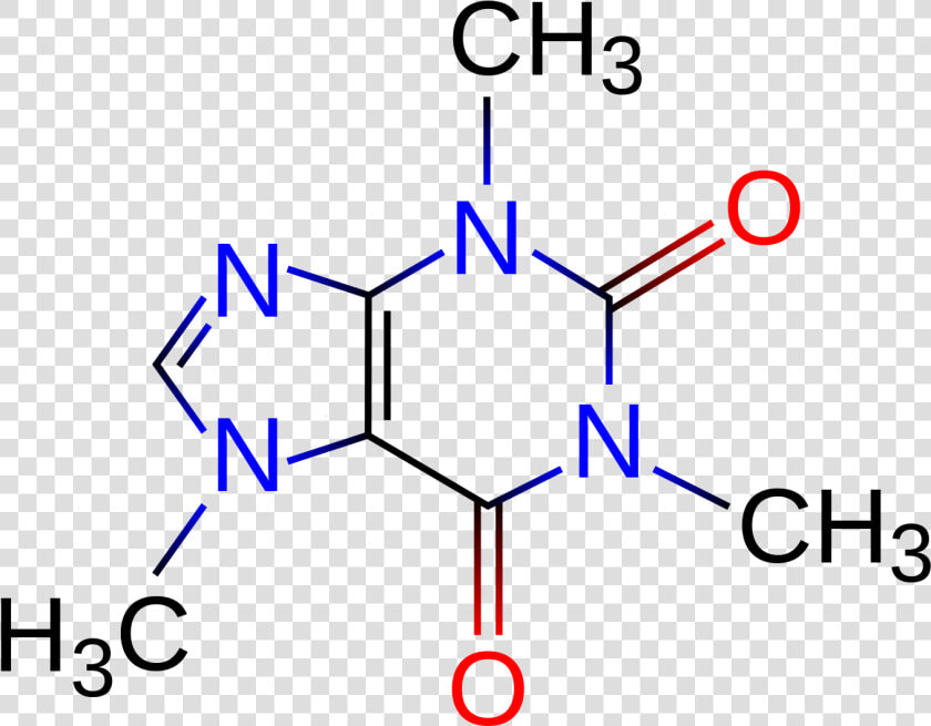 Structure Of Caffeine  HD Png DownloadTransparent PNG