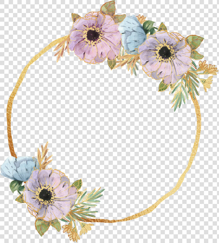 Frame Gold Flowers Floral Frames Border Ftestickers   Flower Border Frame Png  Transparent PngTransparent PNG