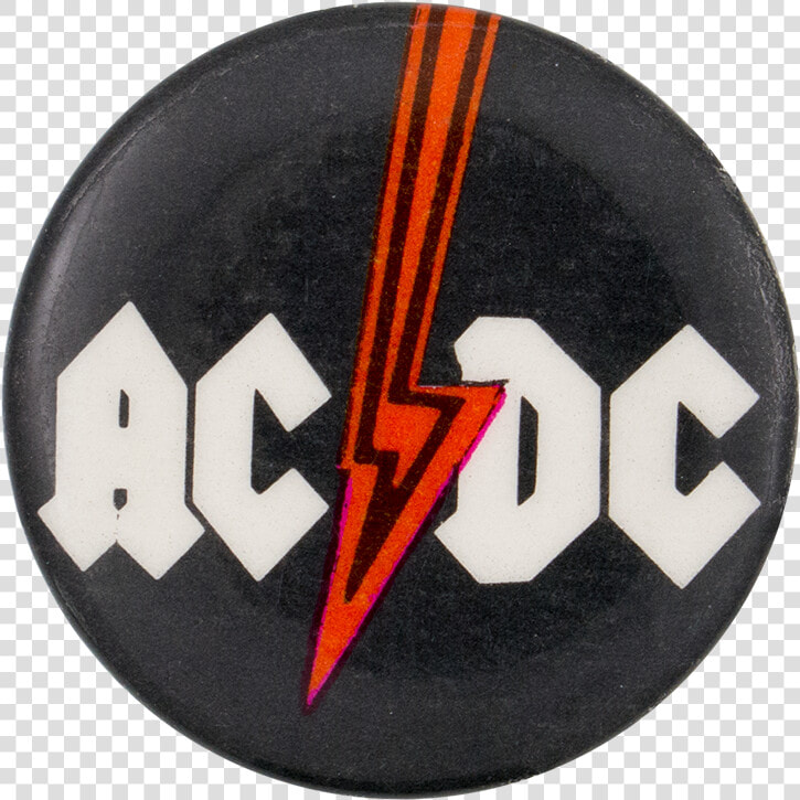 Ac dc Red Lightening Bolt Music Button Museum   Emblem  HD Png DownloadTransparent PNG