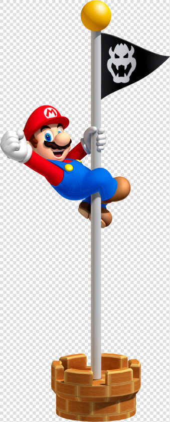 Super Mario Flagpole  HD Png DownloadTransparent PNG