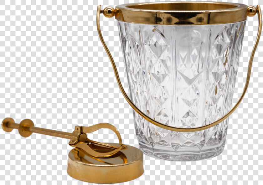 Vintage Val St Lambert Crystal Cocktail Ice Bucket   Serveware  HD Png DownloadTransparent PNG