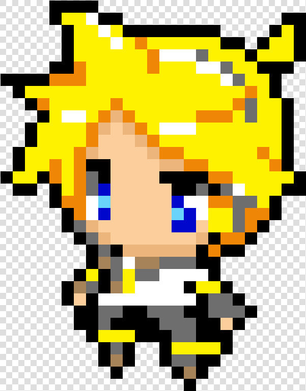 Kagamine Len Pixel Art  HD Png DownloadTransparent PNG