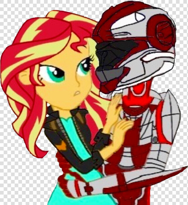 Halo Clipart Honest Girl   Sunset Shimmer With A Halo Spartan  HD Png DownloadTransparent PNG