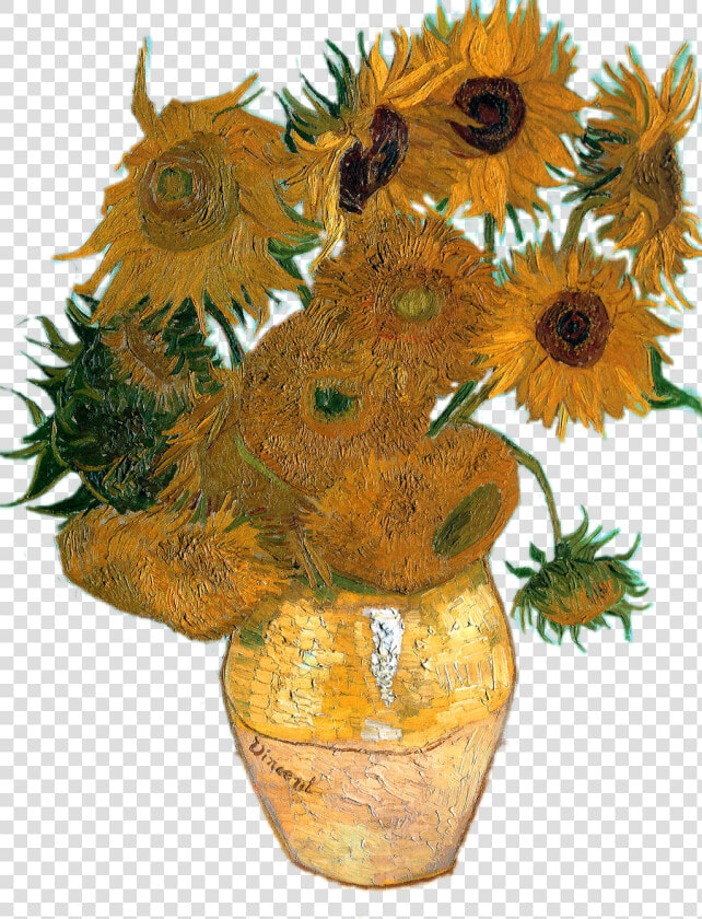  vangogh  gogh  vincent  vincentvangogh  sunflowers   Sunflowers Van Gogh Paintings  HD Png DownloadTransparent PNG